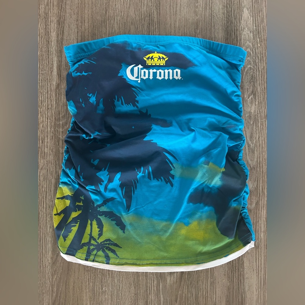 Corona Beer Blue Women’s Tube Top Large